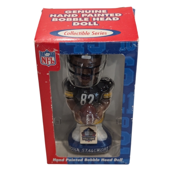 Vtg John Stallworth Pittsburgh Steelers NFL Hall Of Fame Collectible Bobblehead - Picture 2 of 8